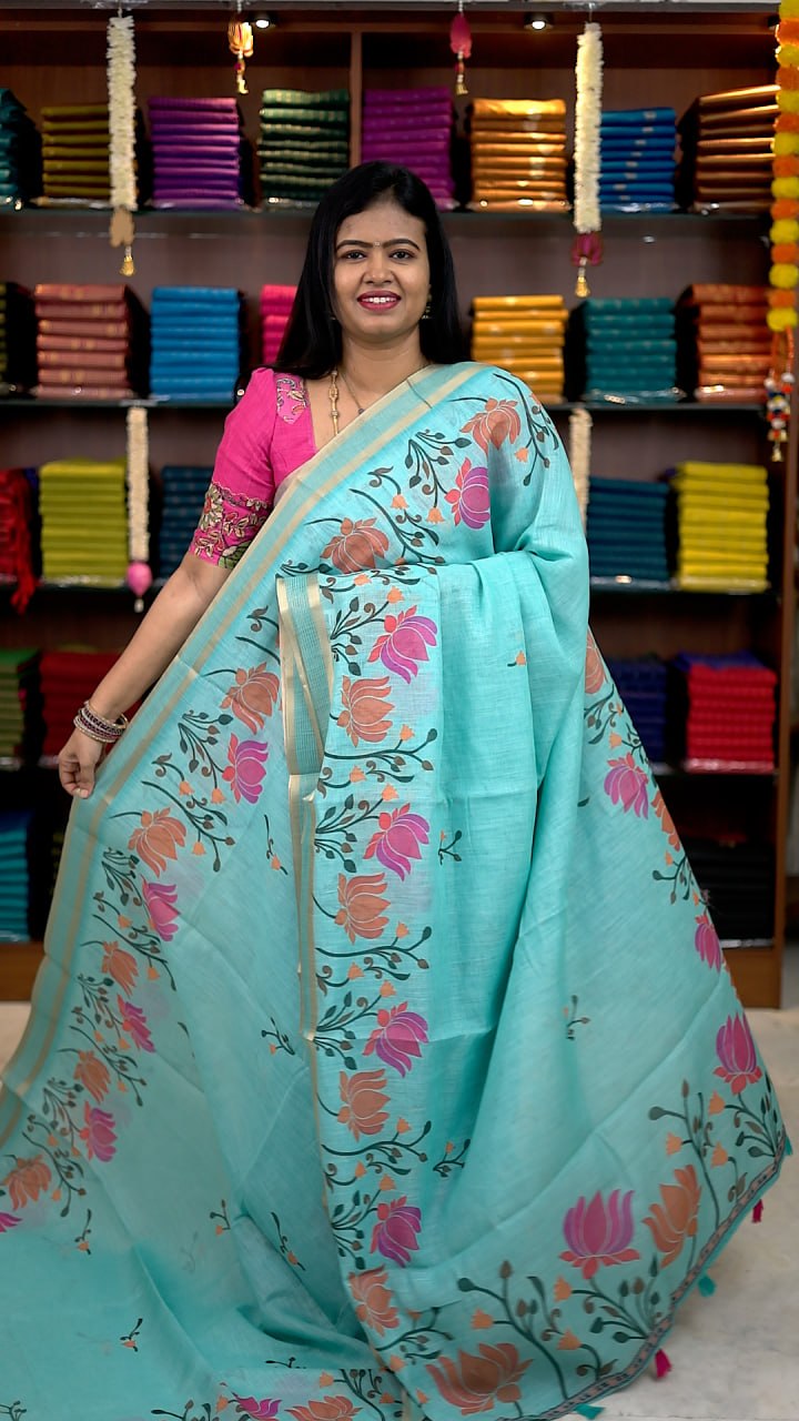 Linen Cotton Saree-Vol1