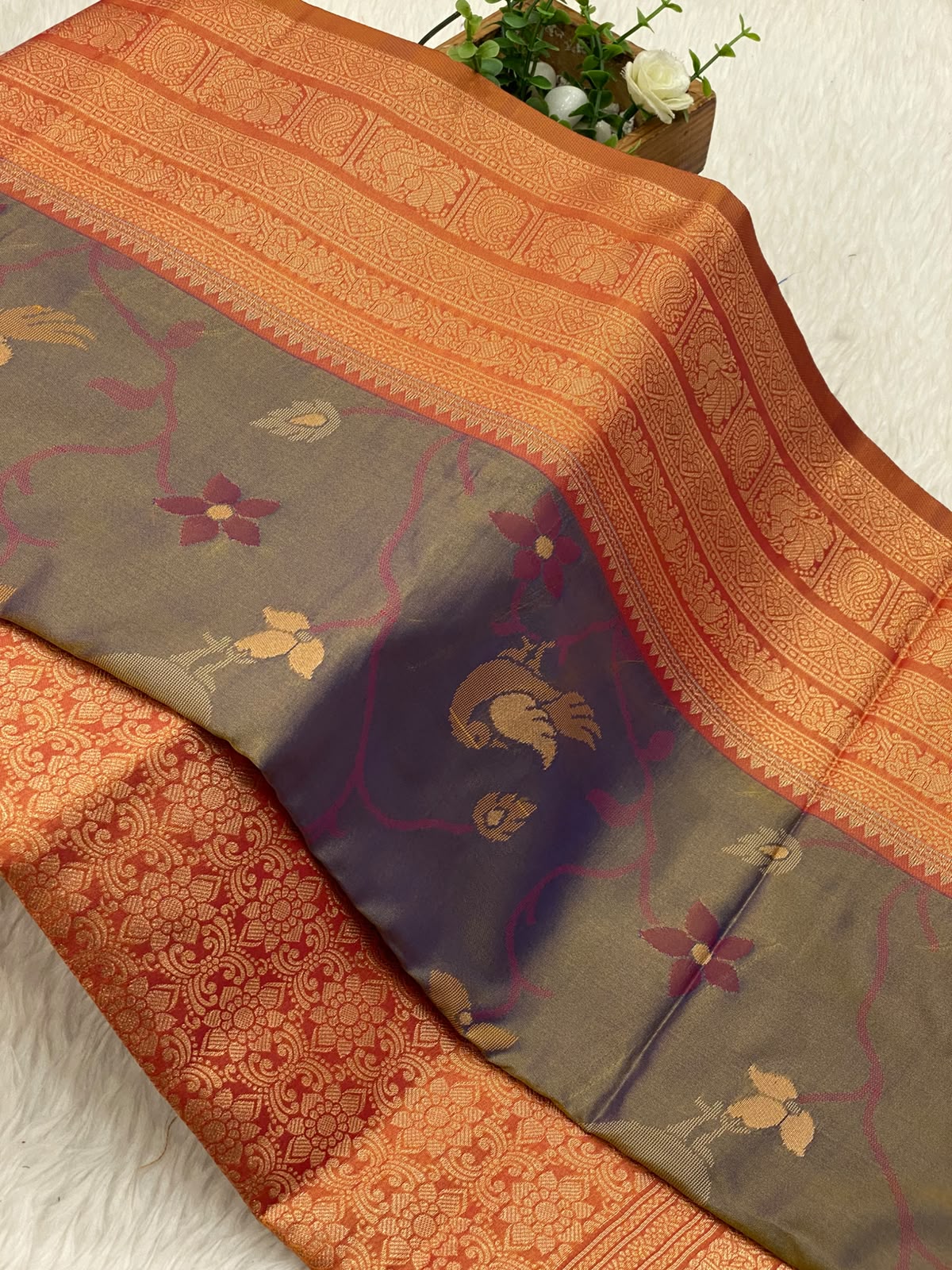 Patola slub silk sarees