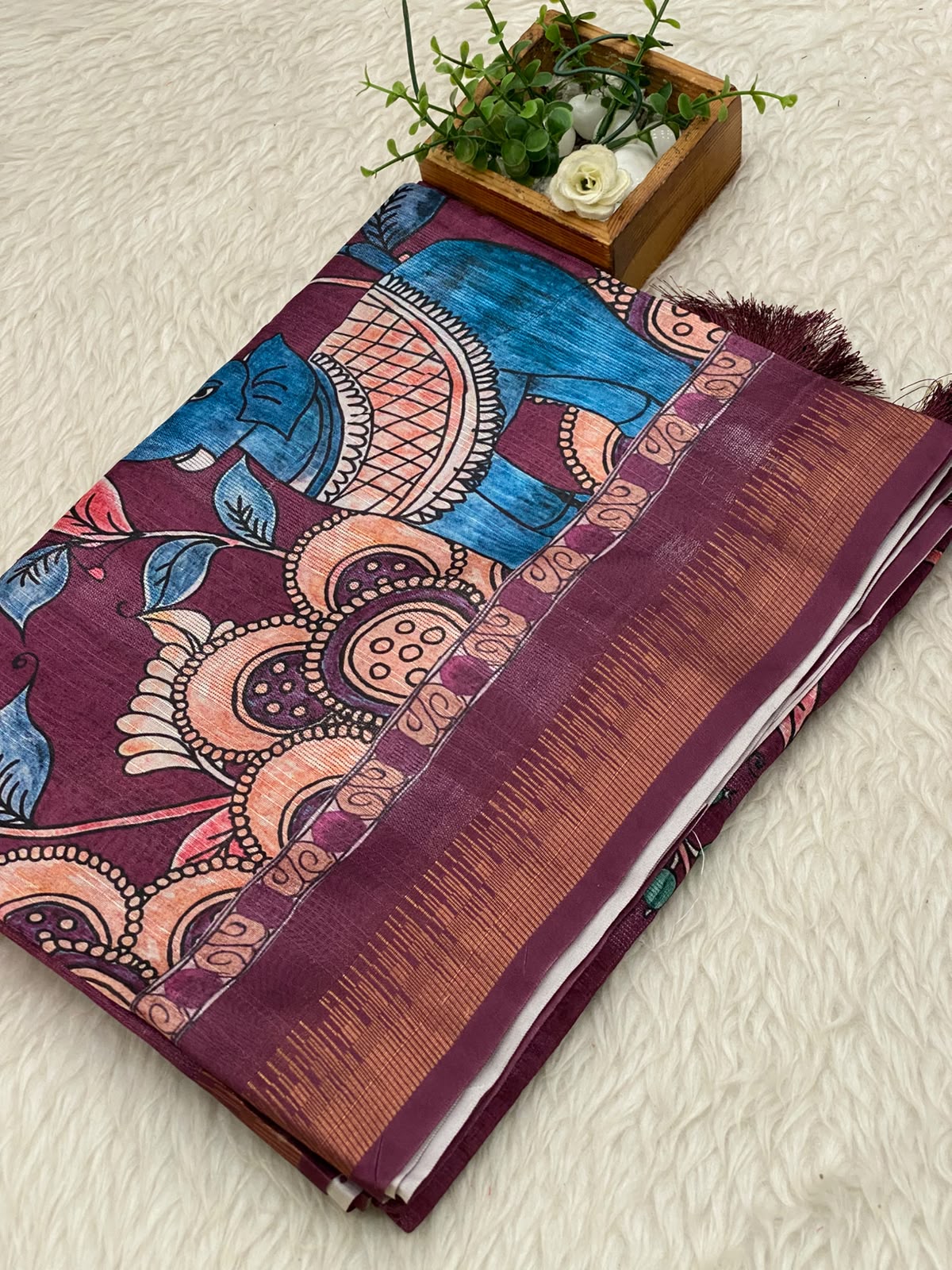 Semi Tussar Saree