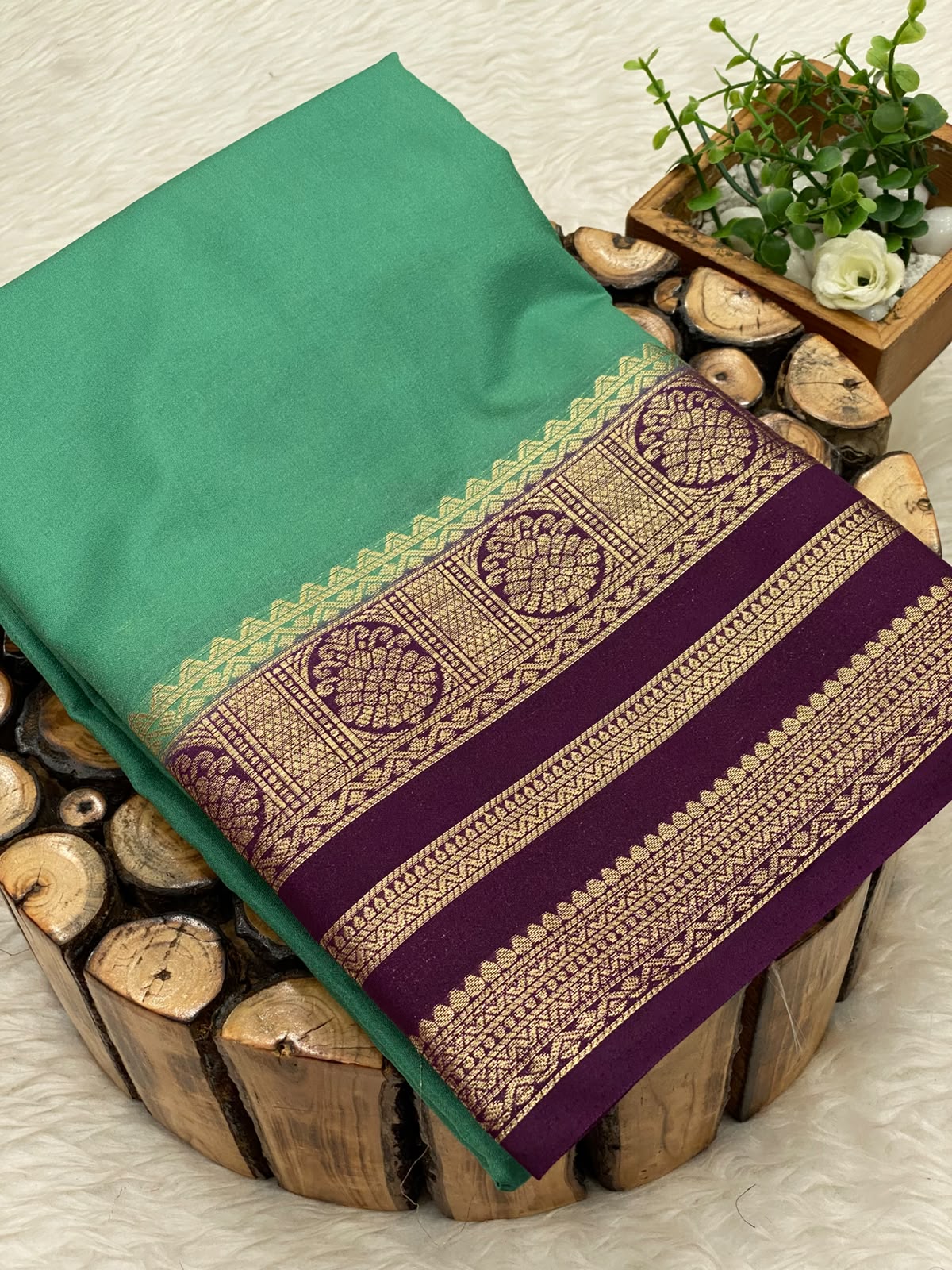 Semi Mysore Silk Saree