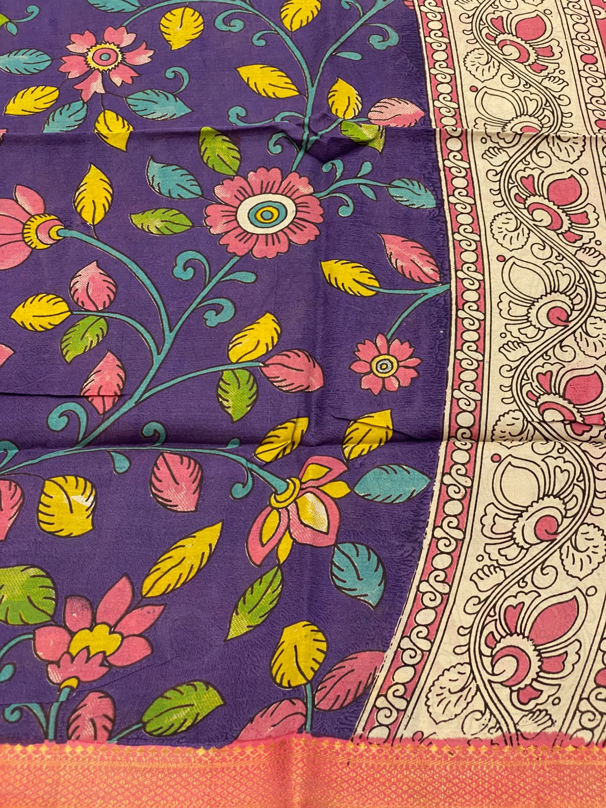 Nizam Border Kalamkari Duppata - vol1