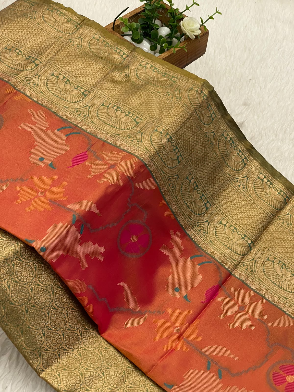 Patola slub silk sarees