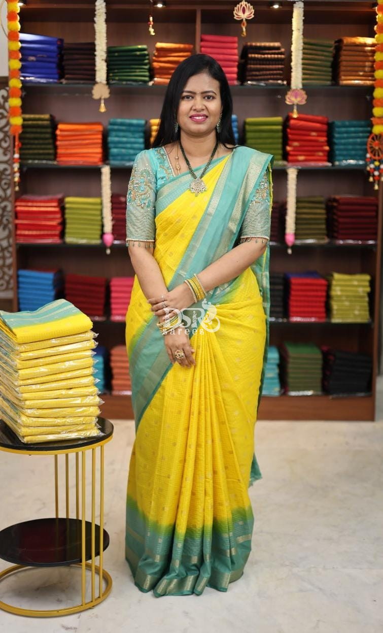 Semi Mysore Crepe Silk Saree