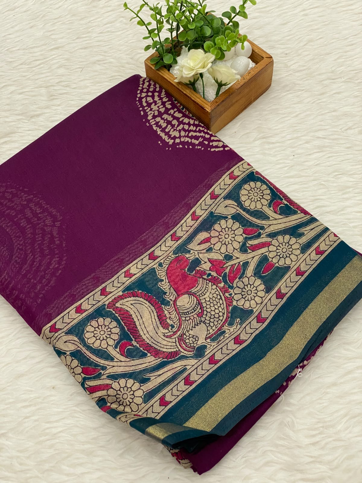 Viscose Chiffon Sarees-vol1