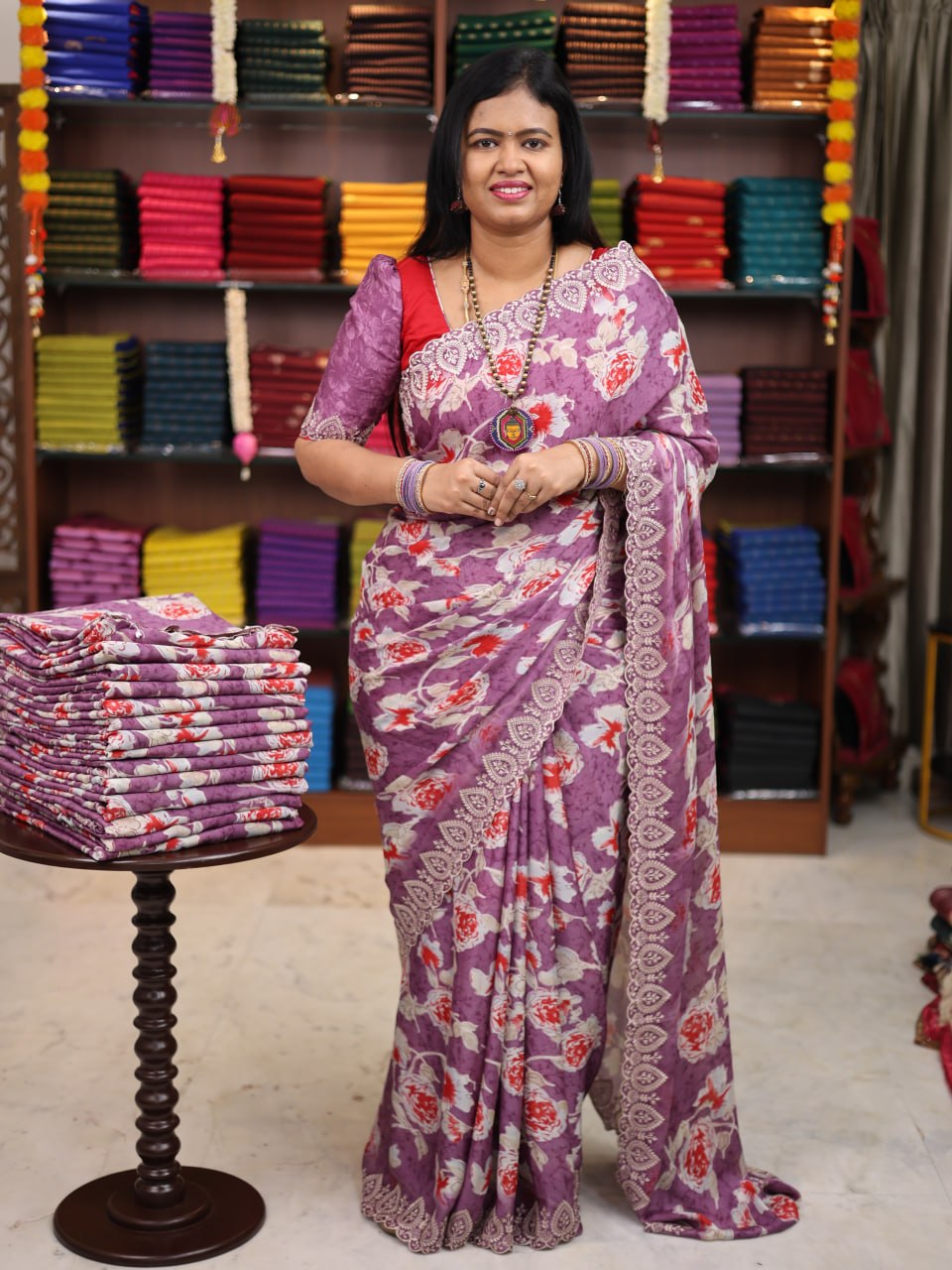 Chiffon Digital print Saree