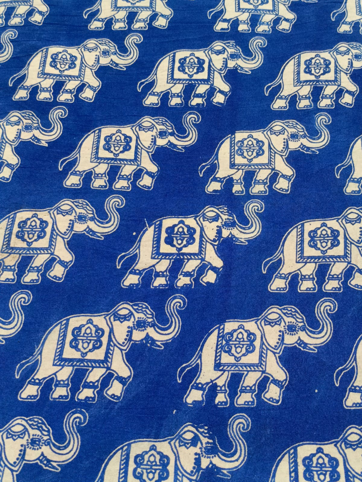 Kalamkari Cotton Printed 1 mtr cut Blouse