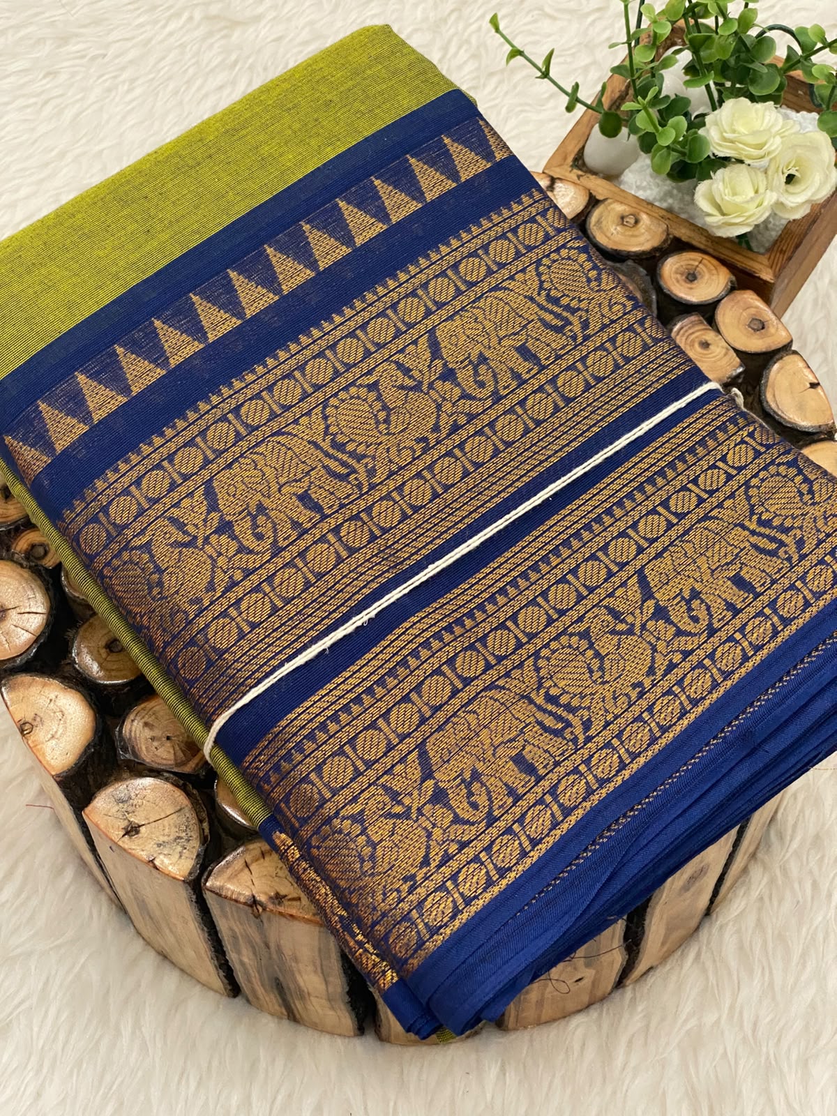 Chettinadu Cotton Saree W/B-Vol3