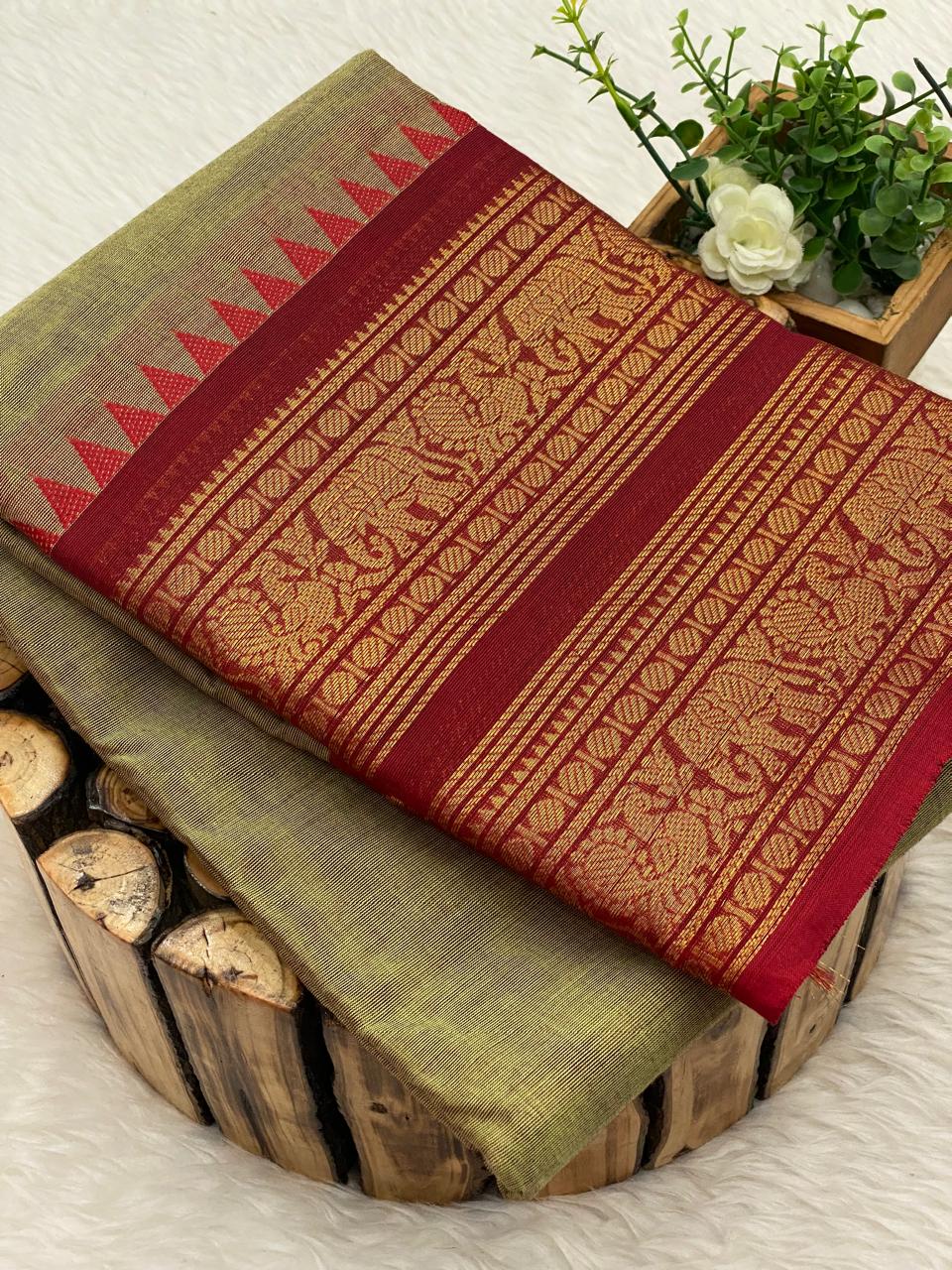 Chettinadu Cotton Sarees W/B