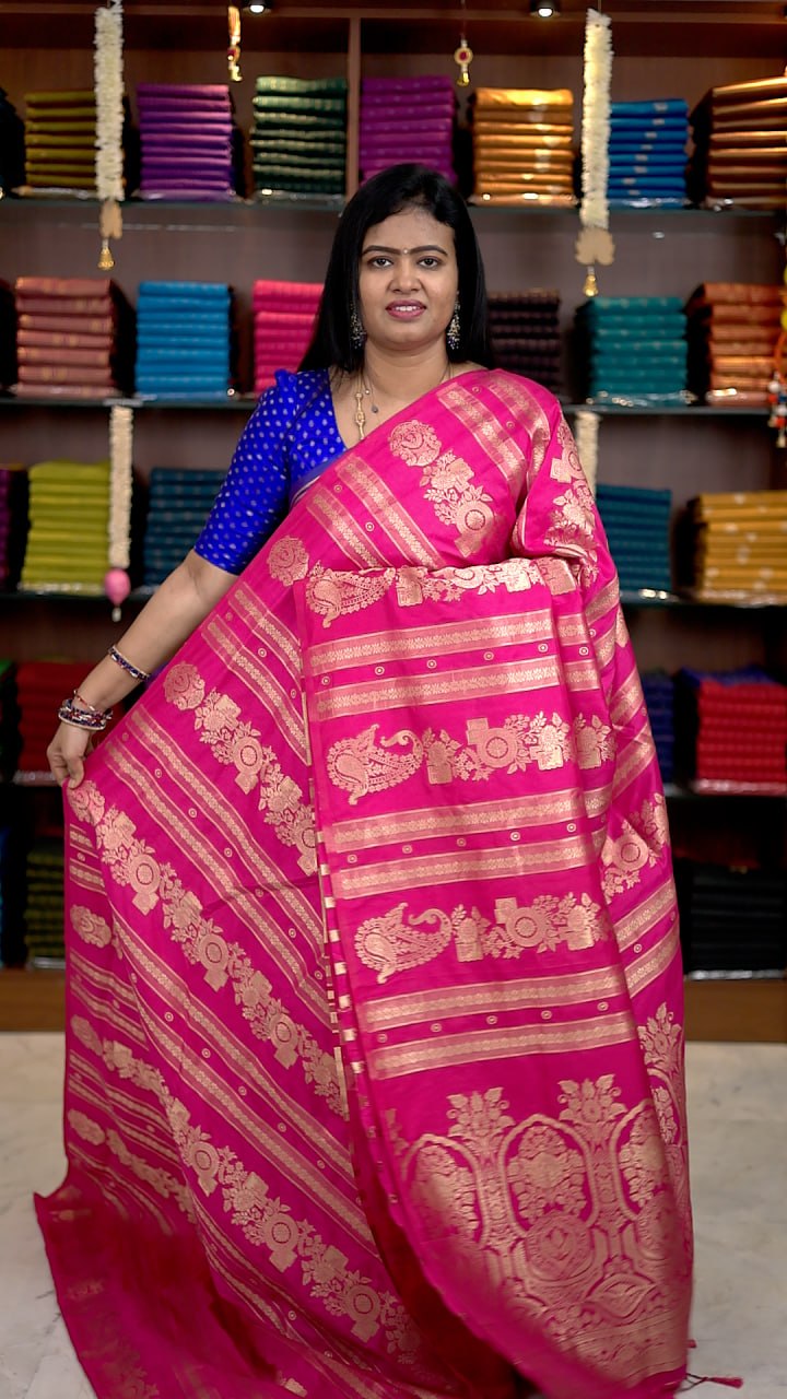 Viscose Crepe Silk Sarees