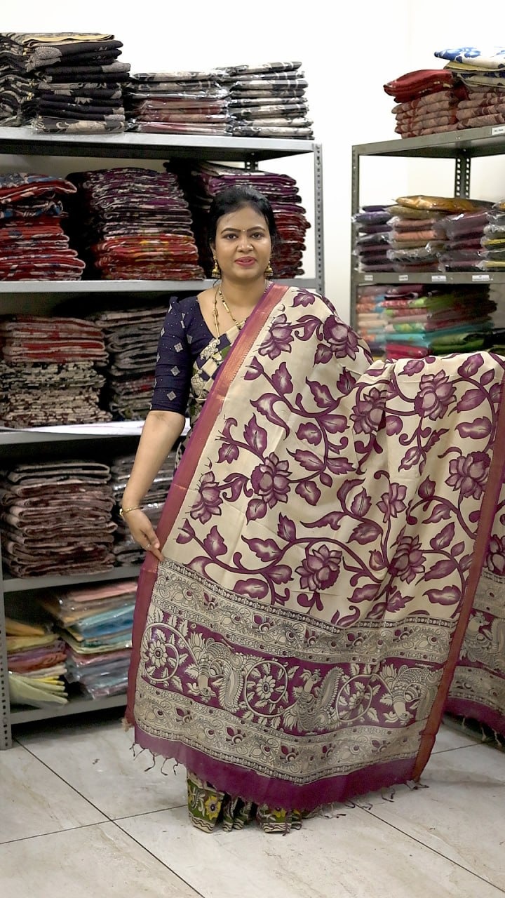 Nizam Border Kalamkari Duppata
