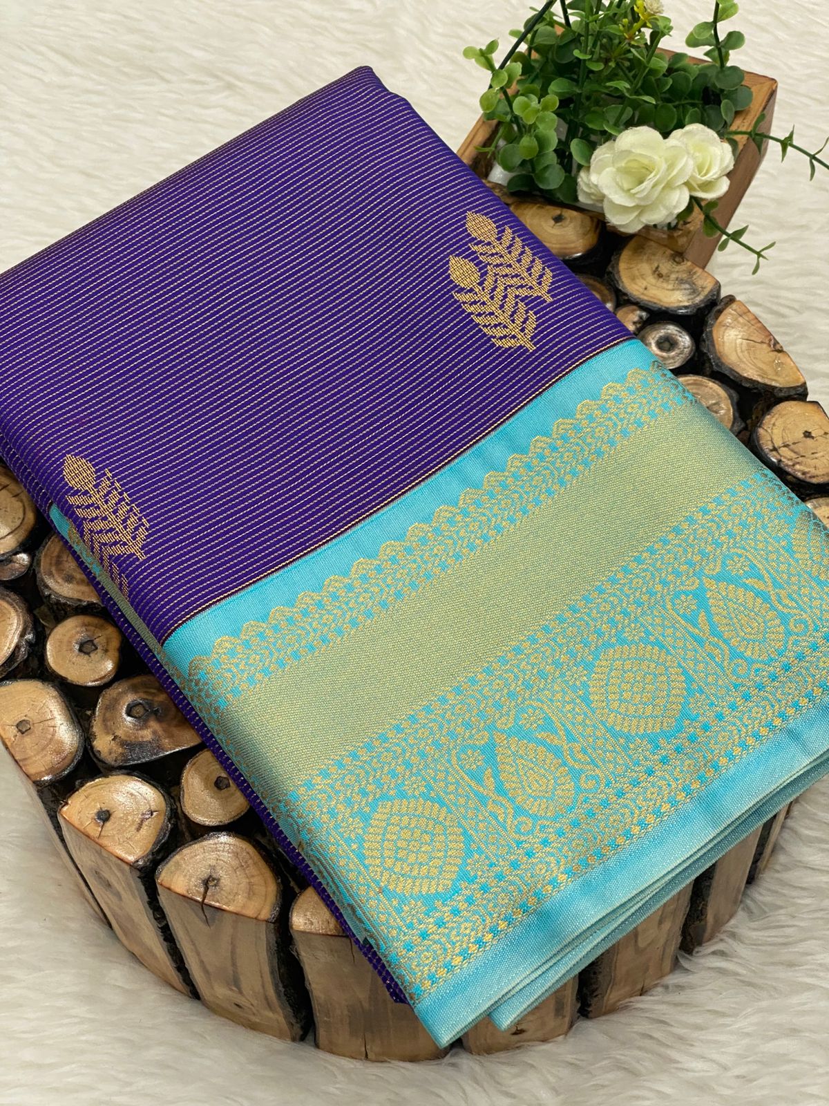 Premium Kanchi Korvai Border Saree