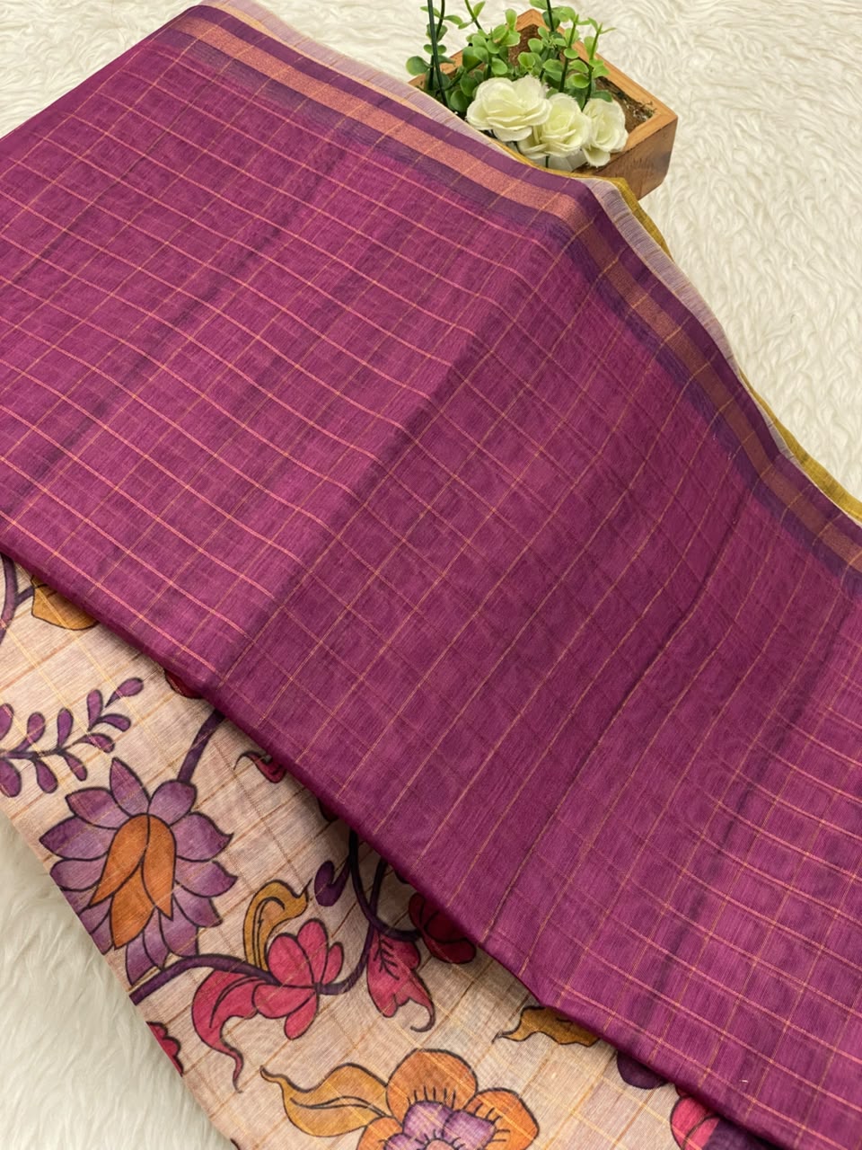 Tussar Linen Cotton Sarees