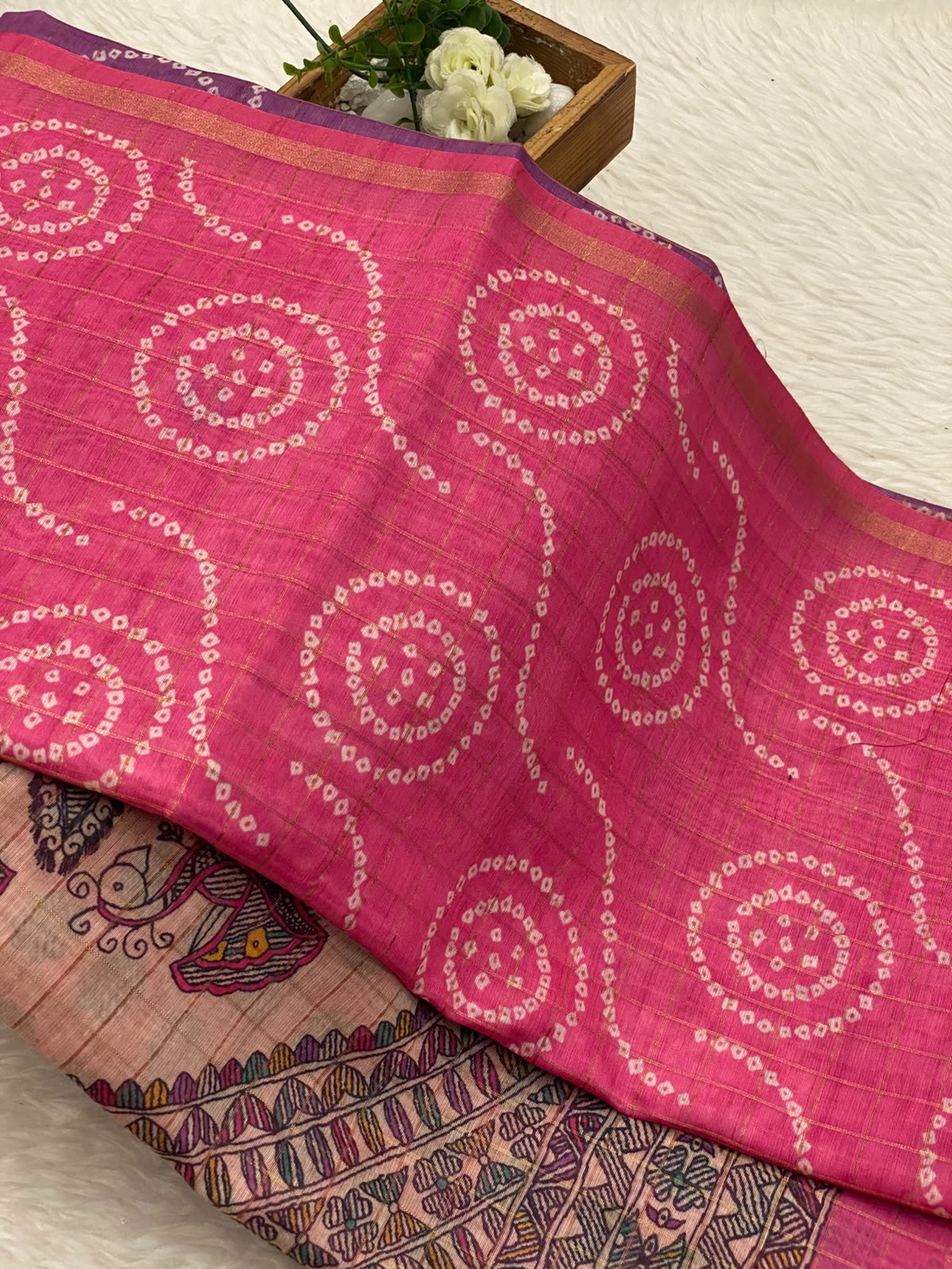 Tussar Linen Cotton Sarees