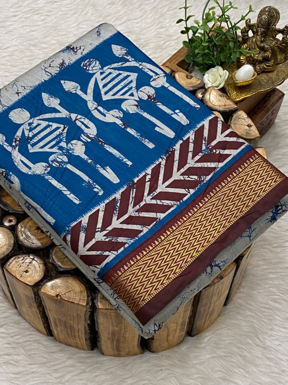 Munga Tussar Silk Saree
