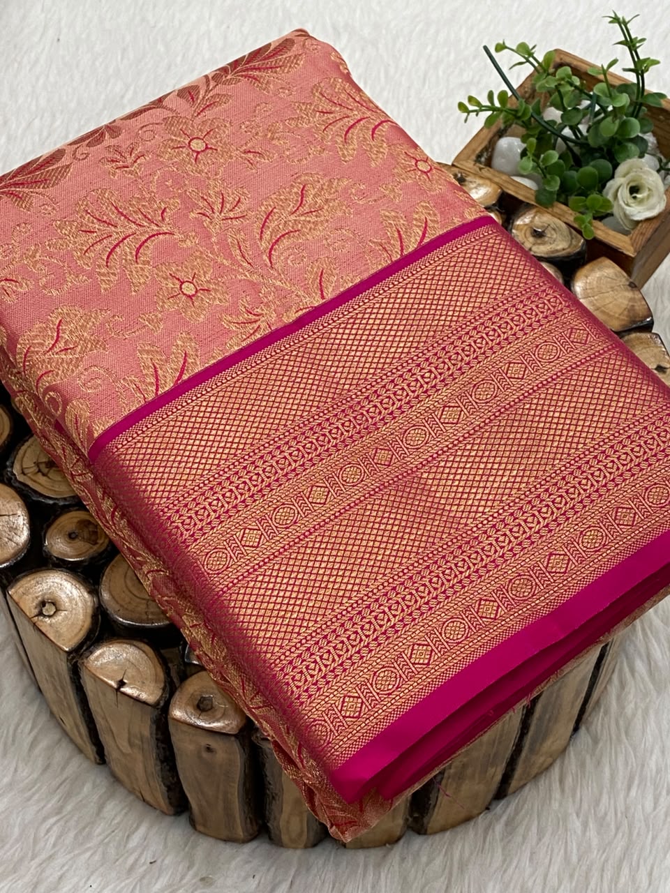 Pure Mix Brocade Bridal Saree