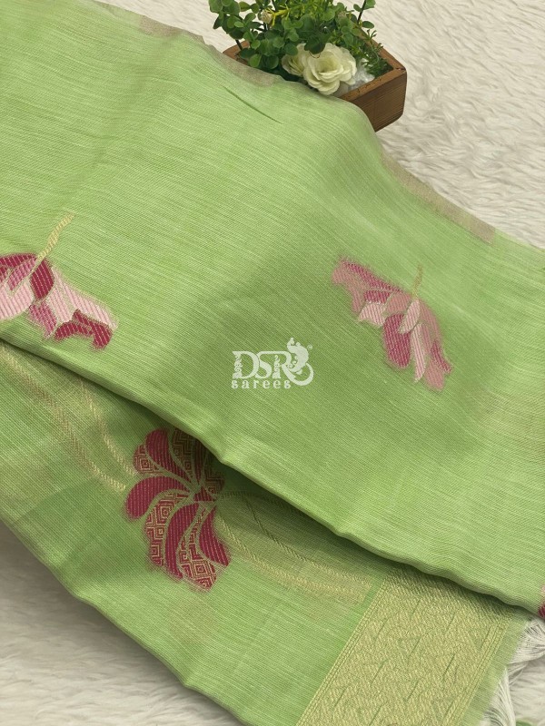 Premium Linen Cotton Sarees