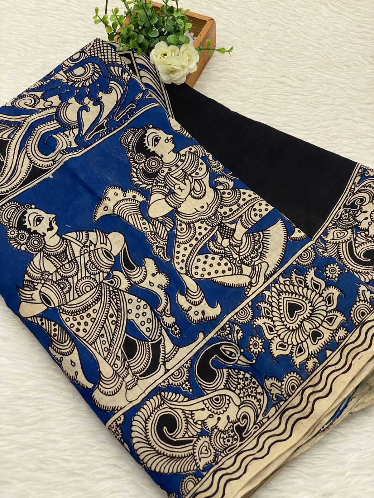 60s Count Premium Kalamkari Cotton Saree