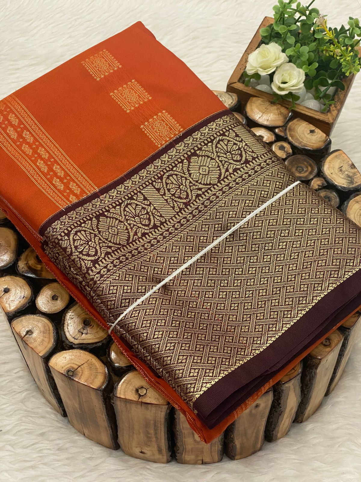 Premium Kanchi Korvai Border Saree