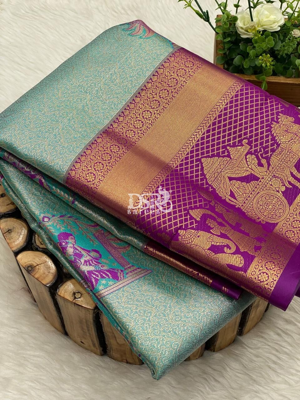 Meena Kari Tissue Bridal Sarees - vol1