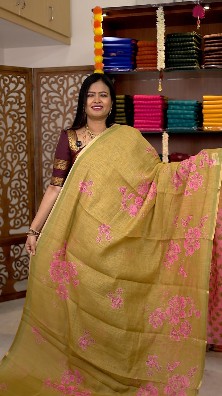 Linen Cotton Sarees