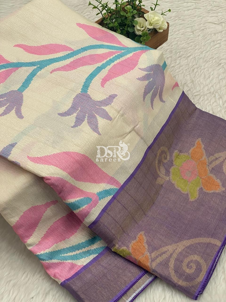 Pochampally Jute Silk Sarees