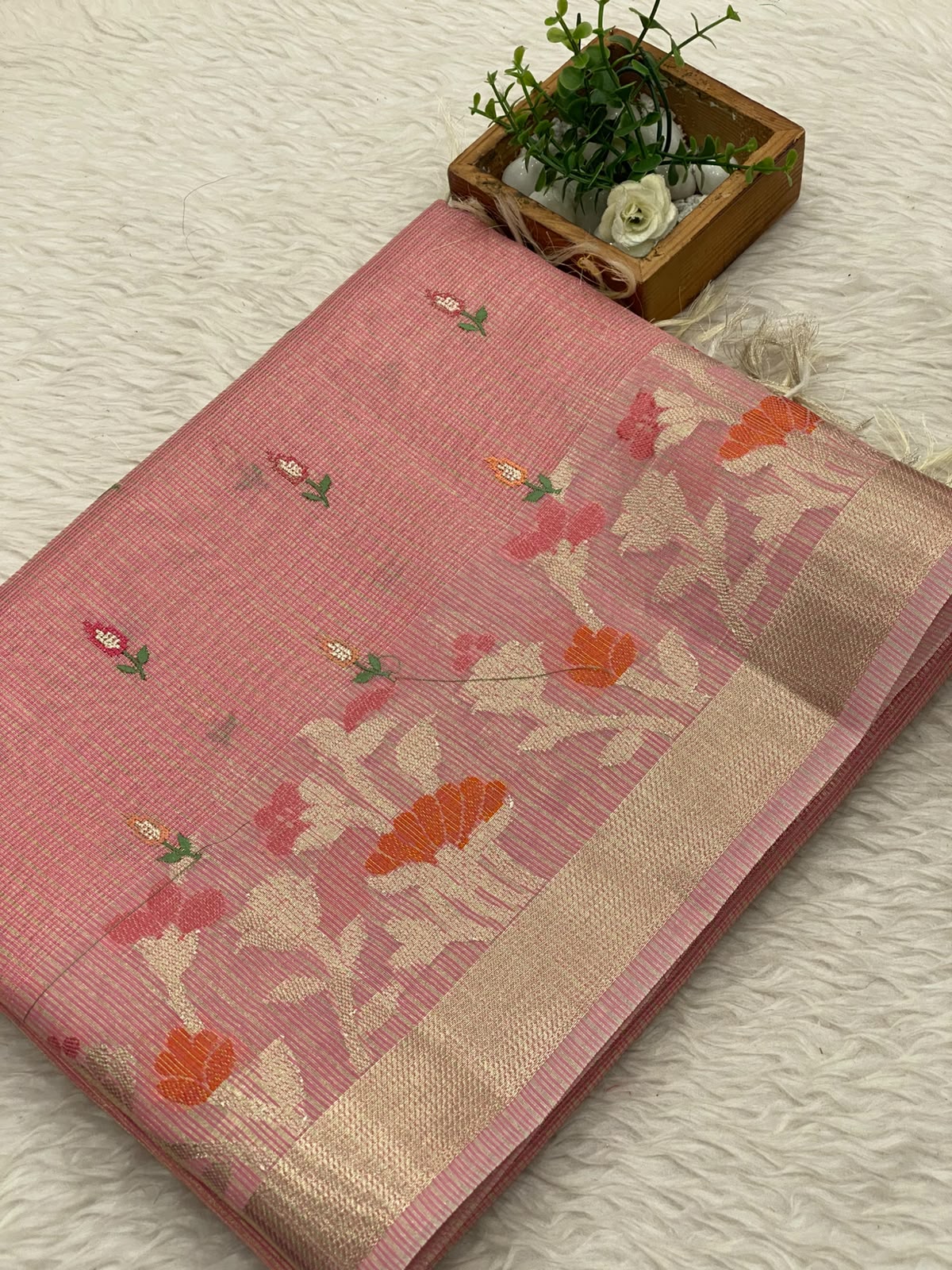 Kota Net Embroidery  Saree