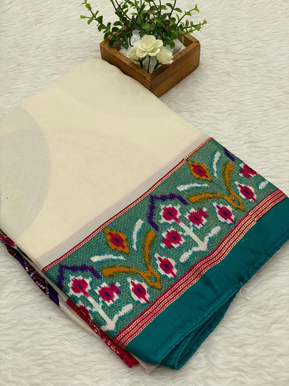 Viscose Chiffon Sarees-vol1