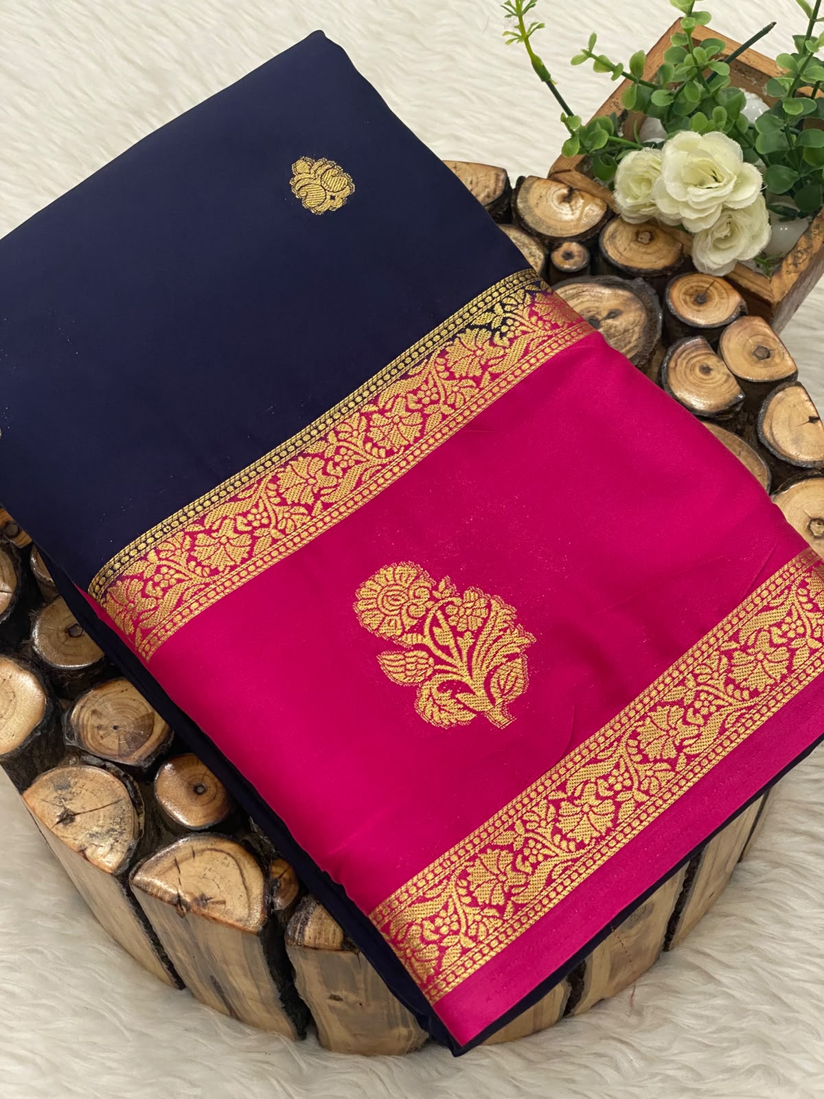 Premium Mysore Crepe Silk Sarees