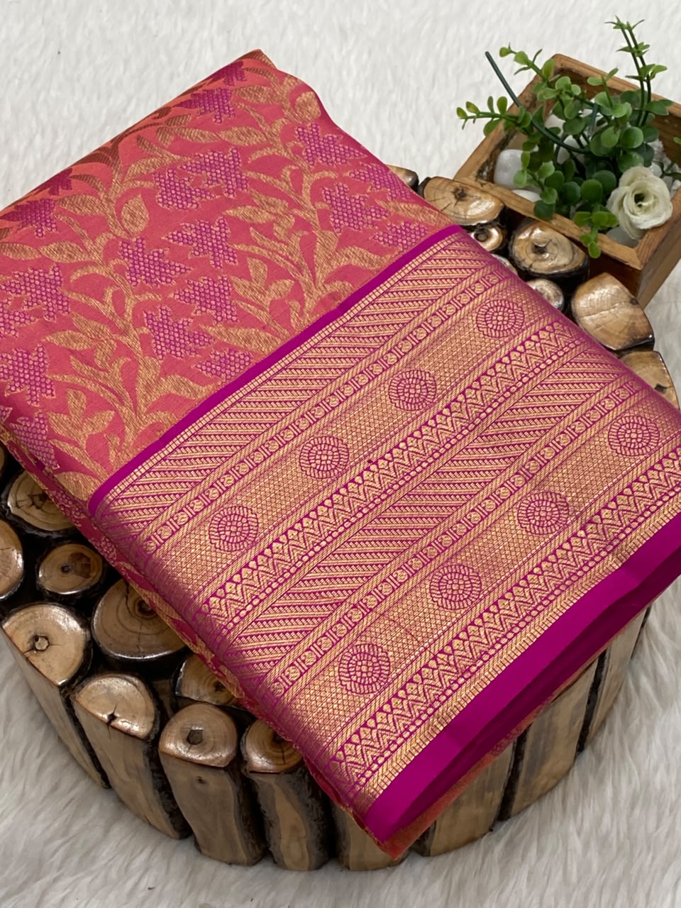 Pure Mix Brocade Bridal Saree