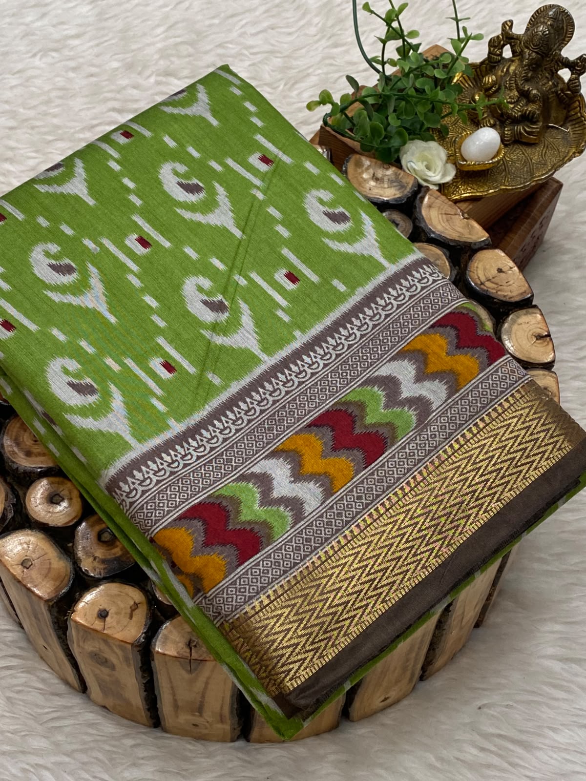 Munga Tussar Silk Saree