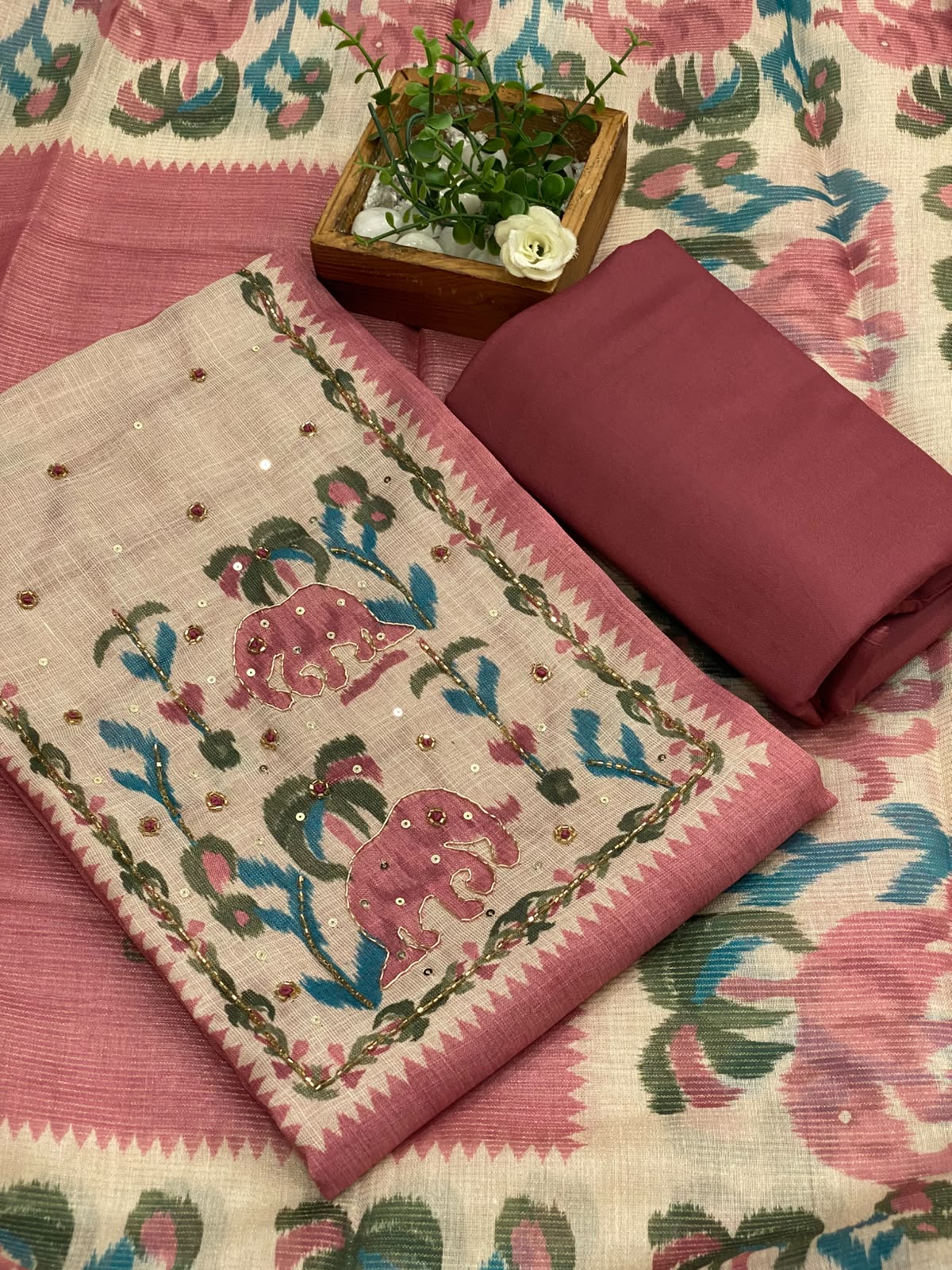Linen Tissue Salwar