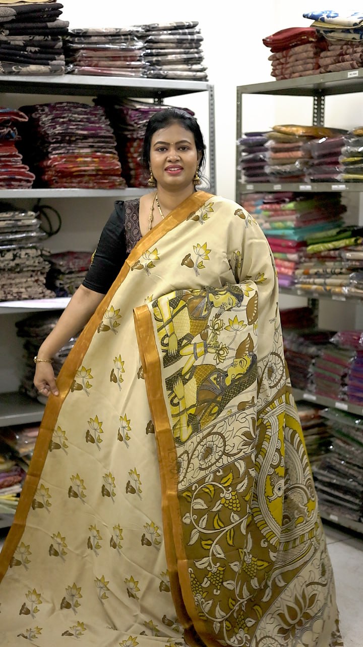Chennuri Silk Kalamkari Saree