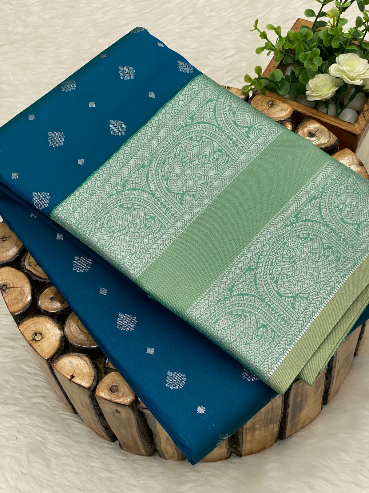 Premium Kanchi Korvai Border Saree