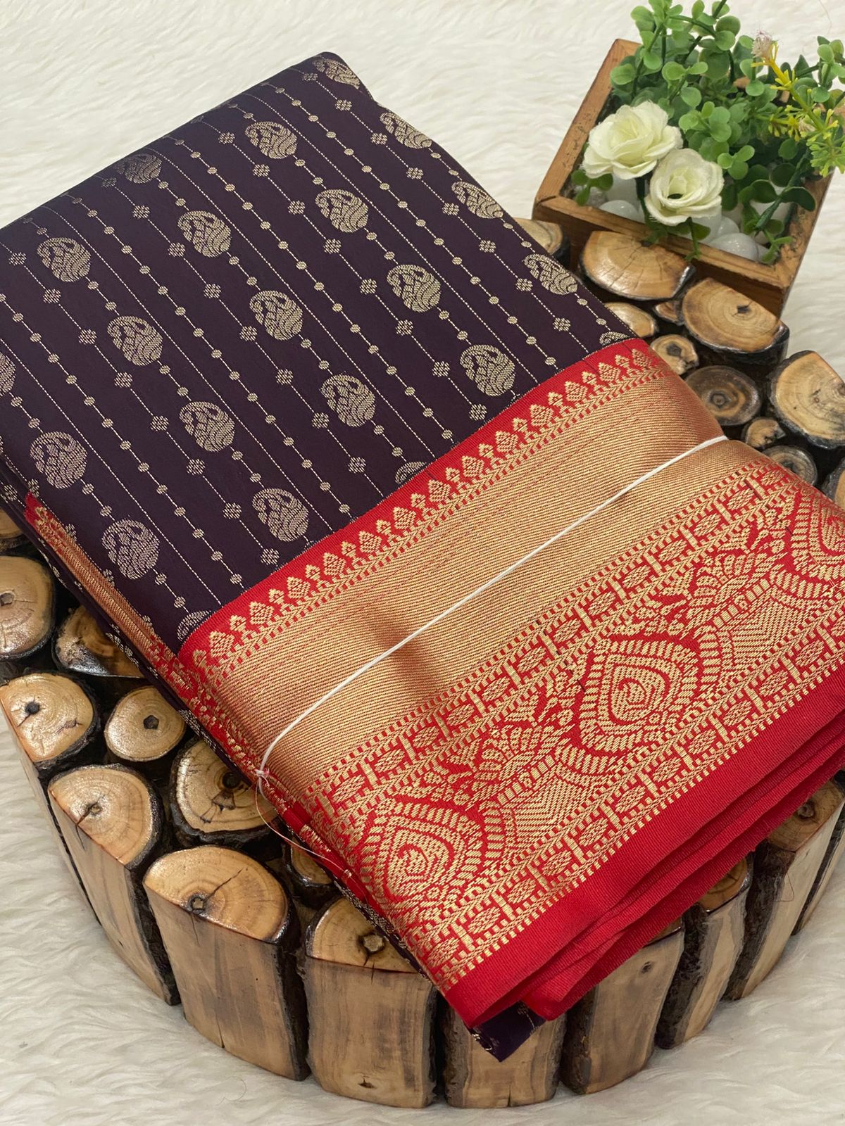 Premium Kanchi Korvai Border Saree