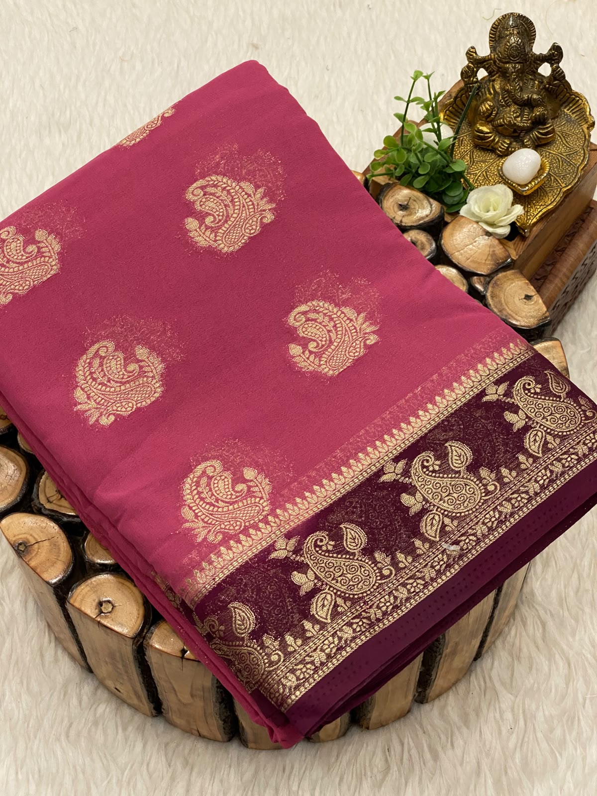 Premium Mysore Crepe Silk Saree
