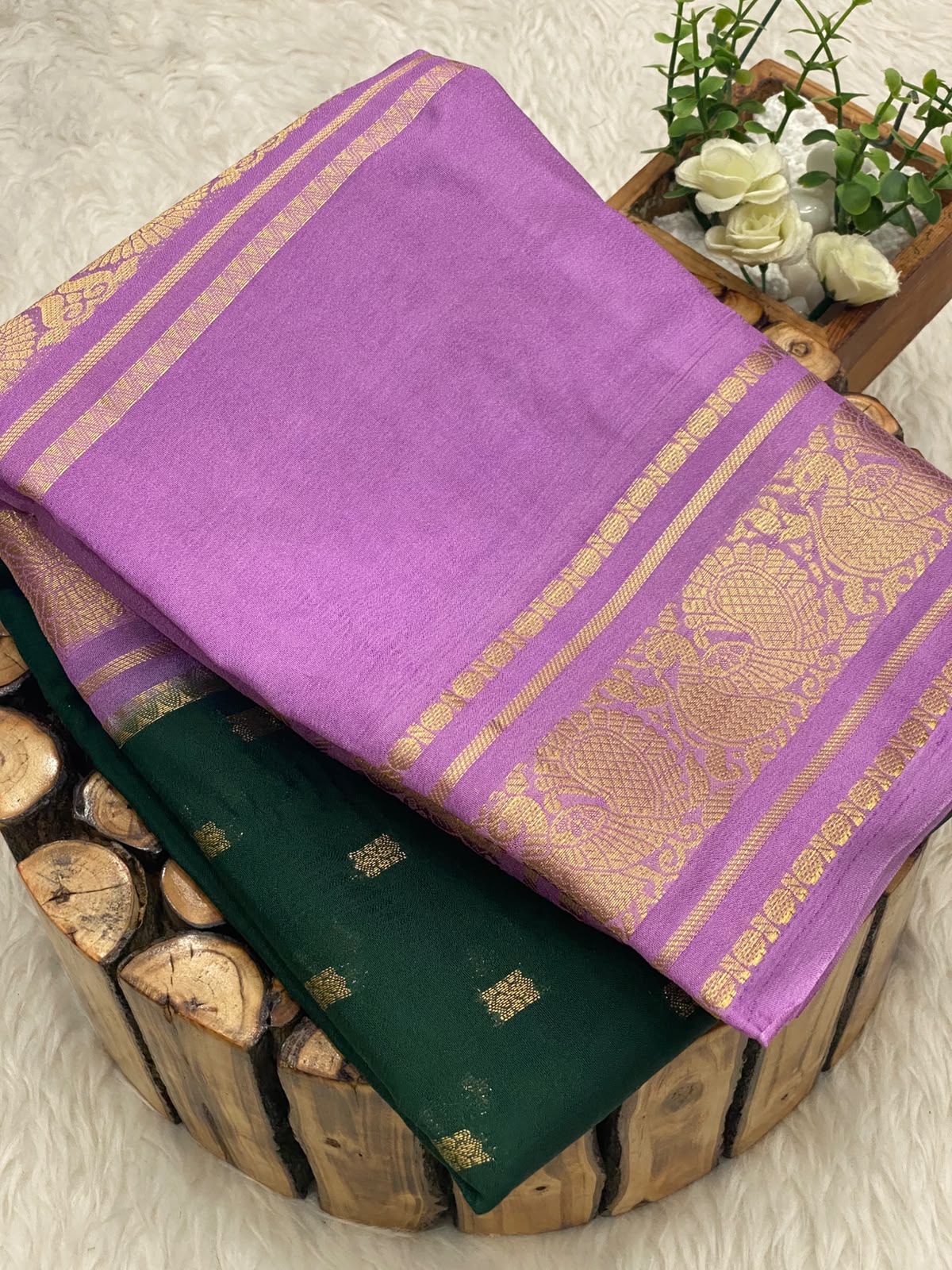 Mysore Crepe Silk Sarees - vol1
