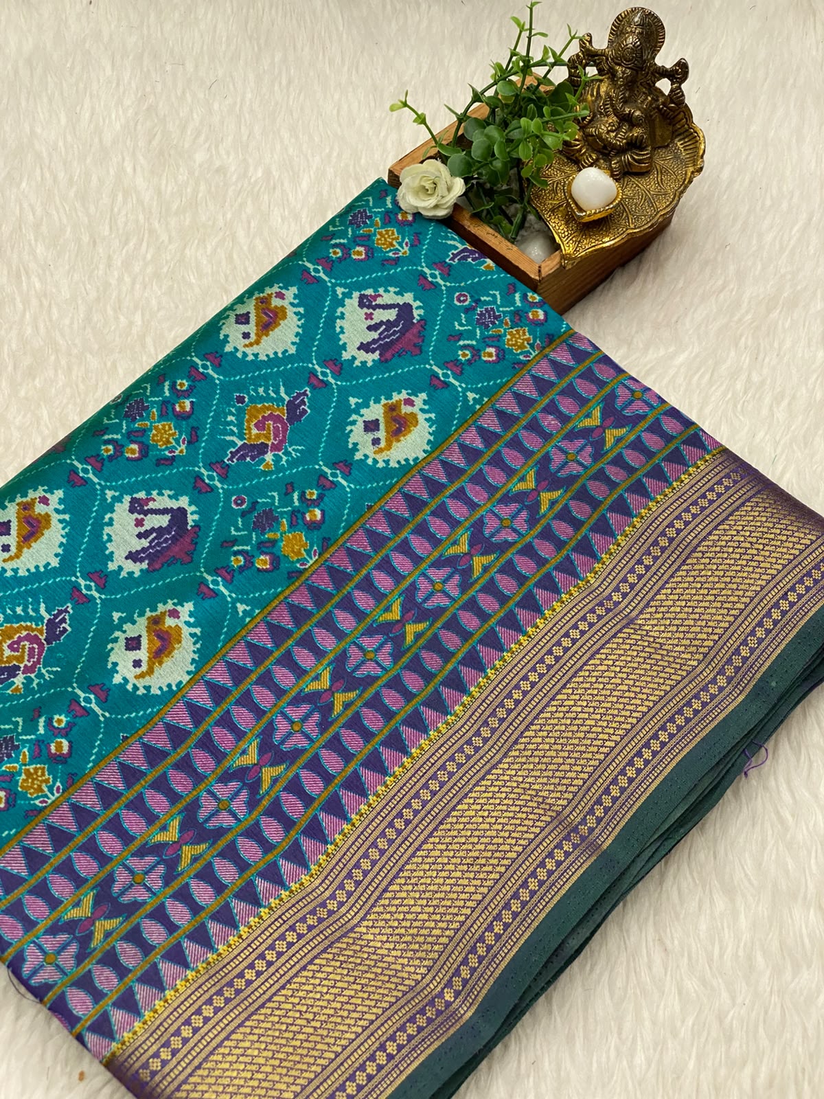 Semi Patola Soft Silk Sarees