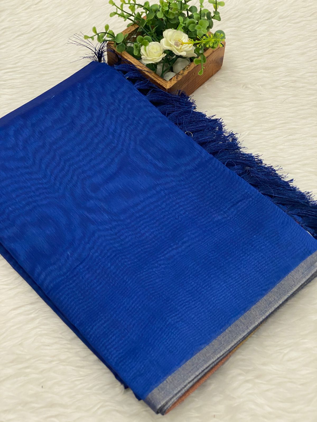Chanderi sico Saree