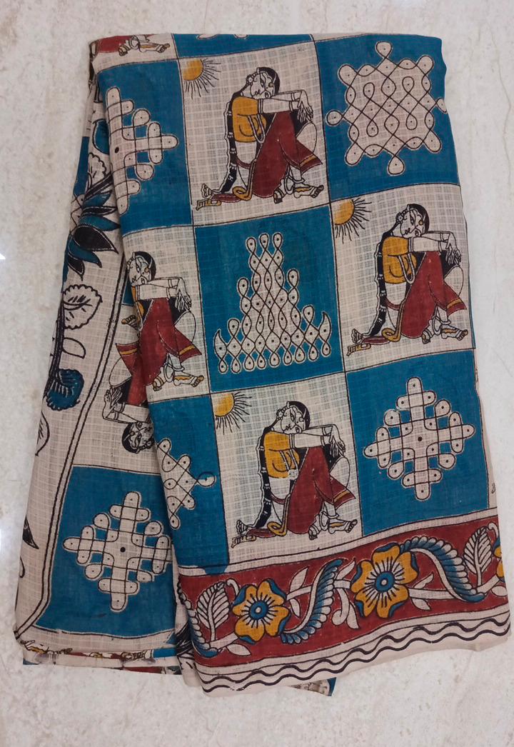 Kota net Kalamkari sarees