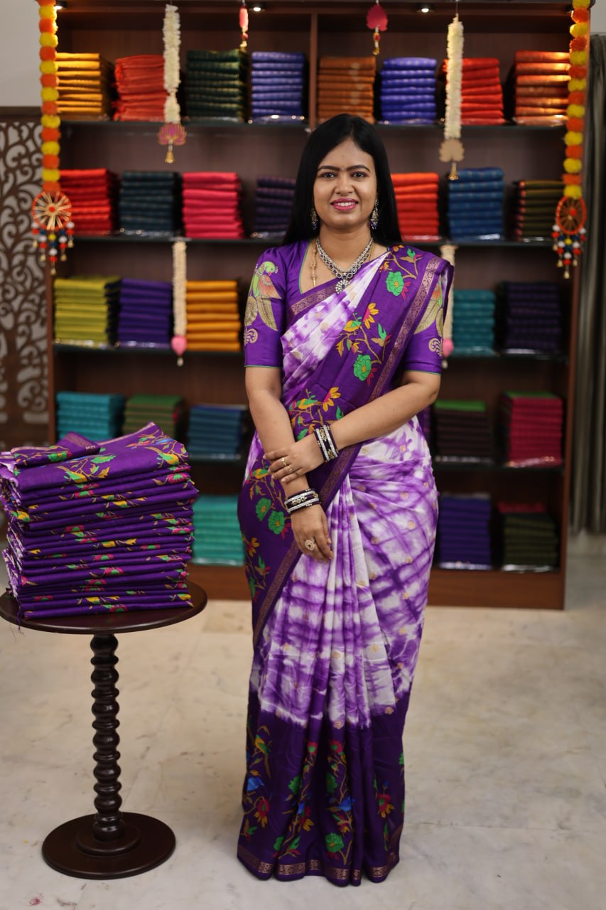 Viscose Chiffon Sarees - vol1