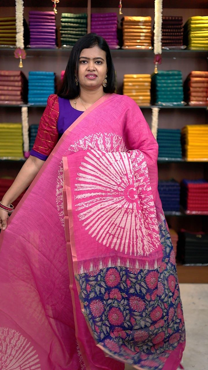 Linen Cotton Sarees