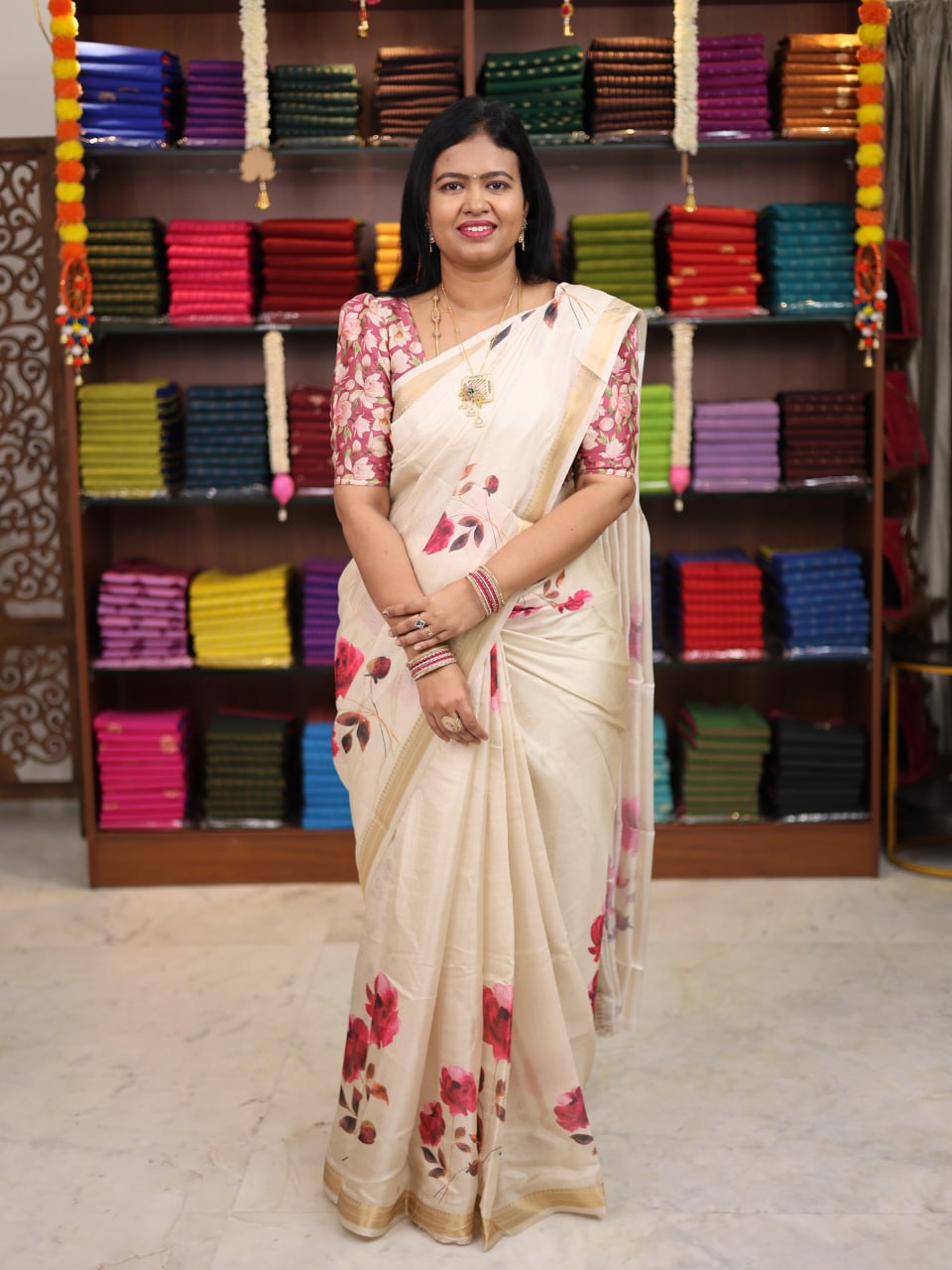 Viscose Chiffon Sarees