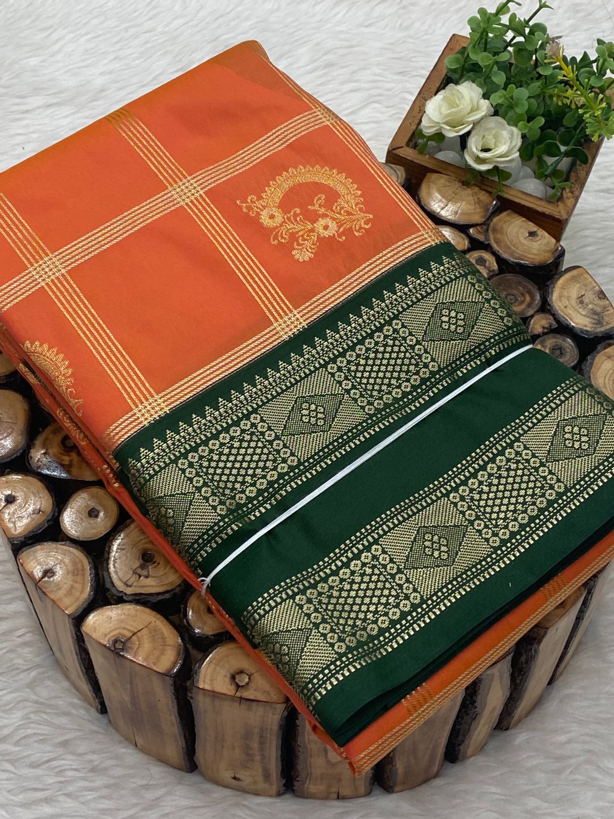 Premium Kanchi Korvai Border Saree