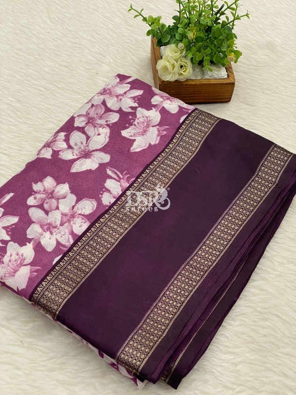 Viscose Chiffon Sarees -vol1