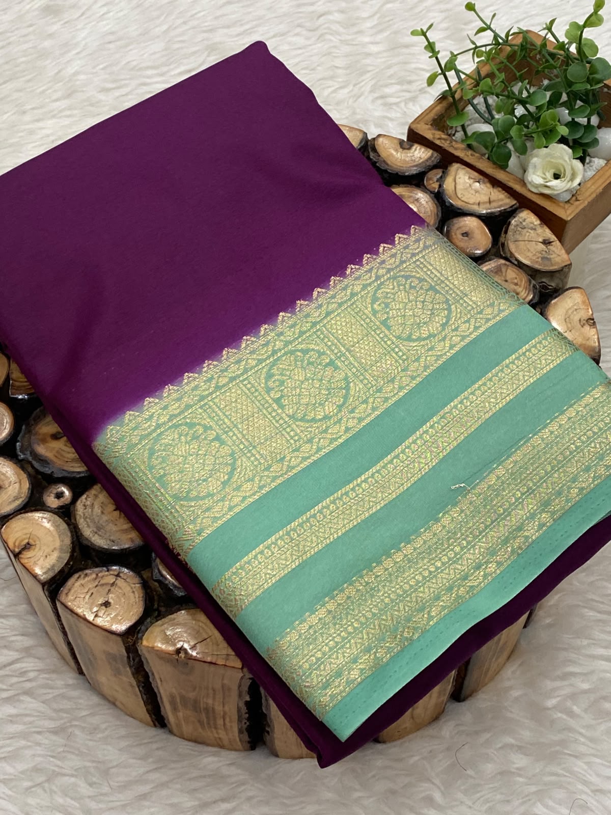 Semi Mysore Silk Saree