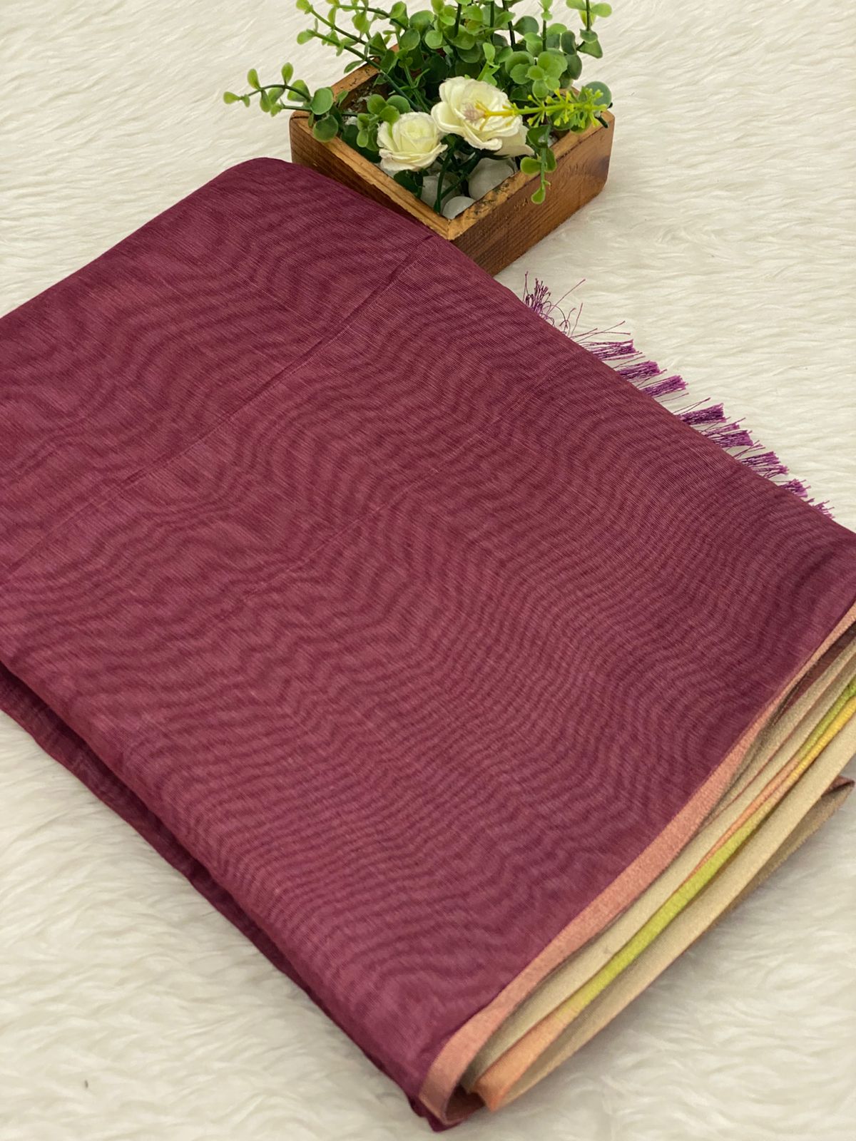 Chanderi sico Saree