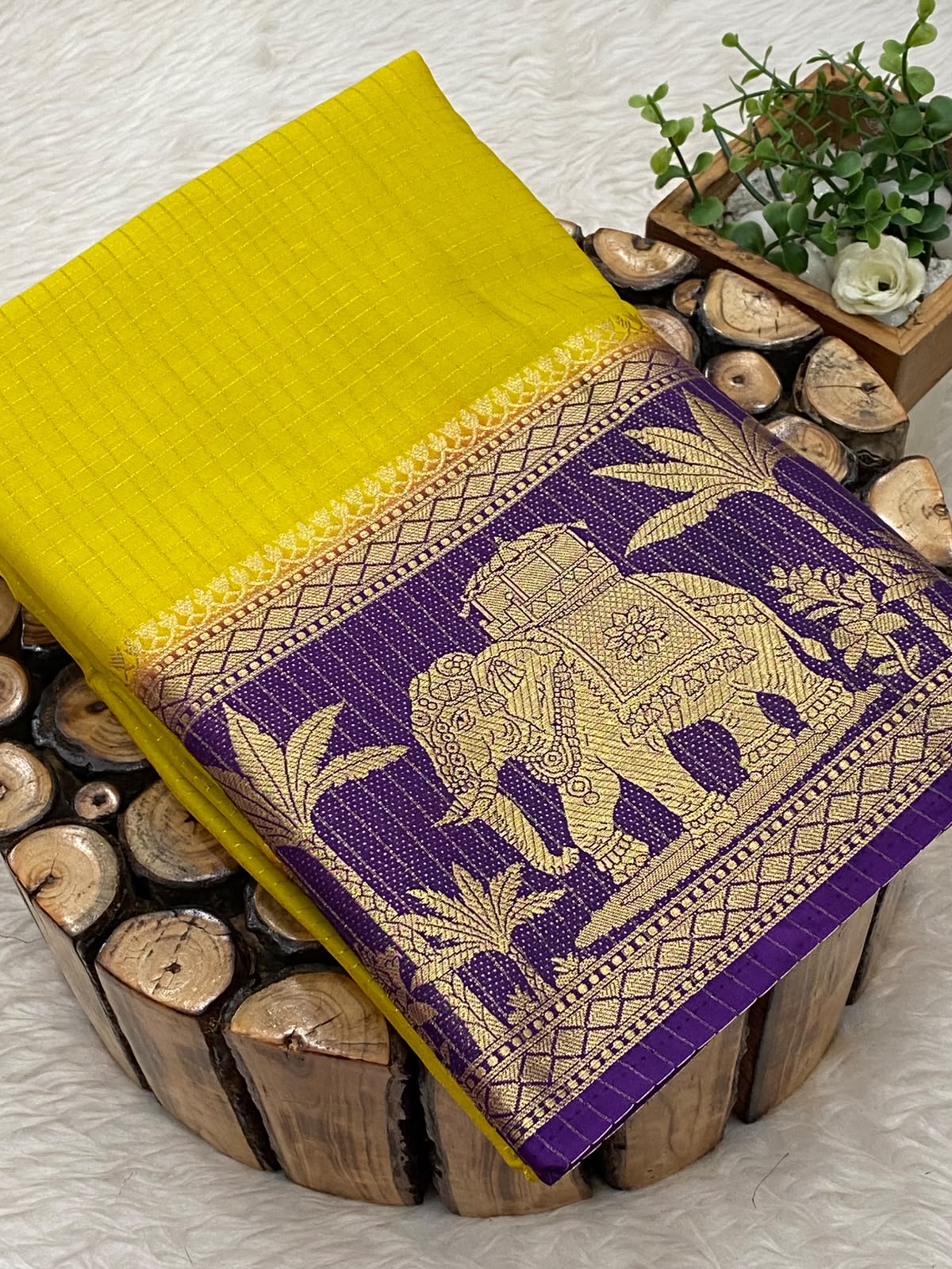 Mysore Crepe Checks