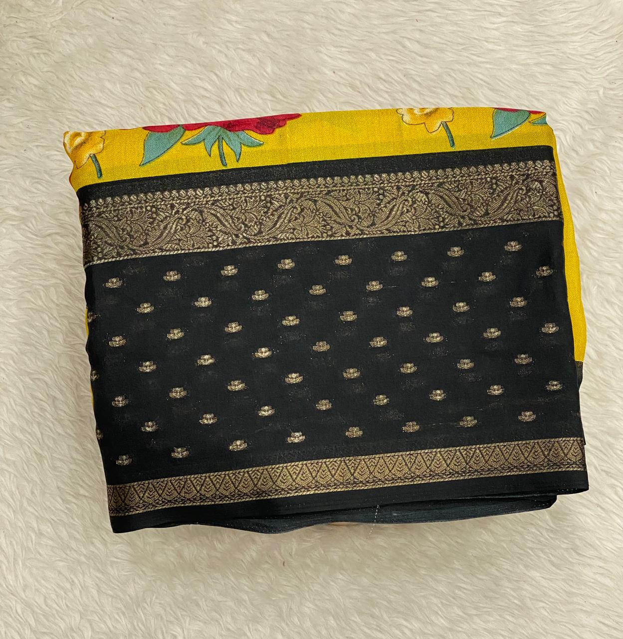 viscose chiffion sarees