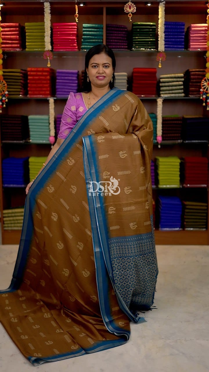 Semi Tussar Jute Silk Sarees