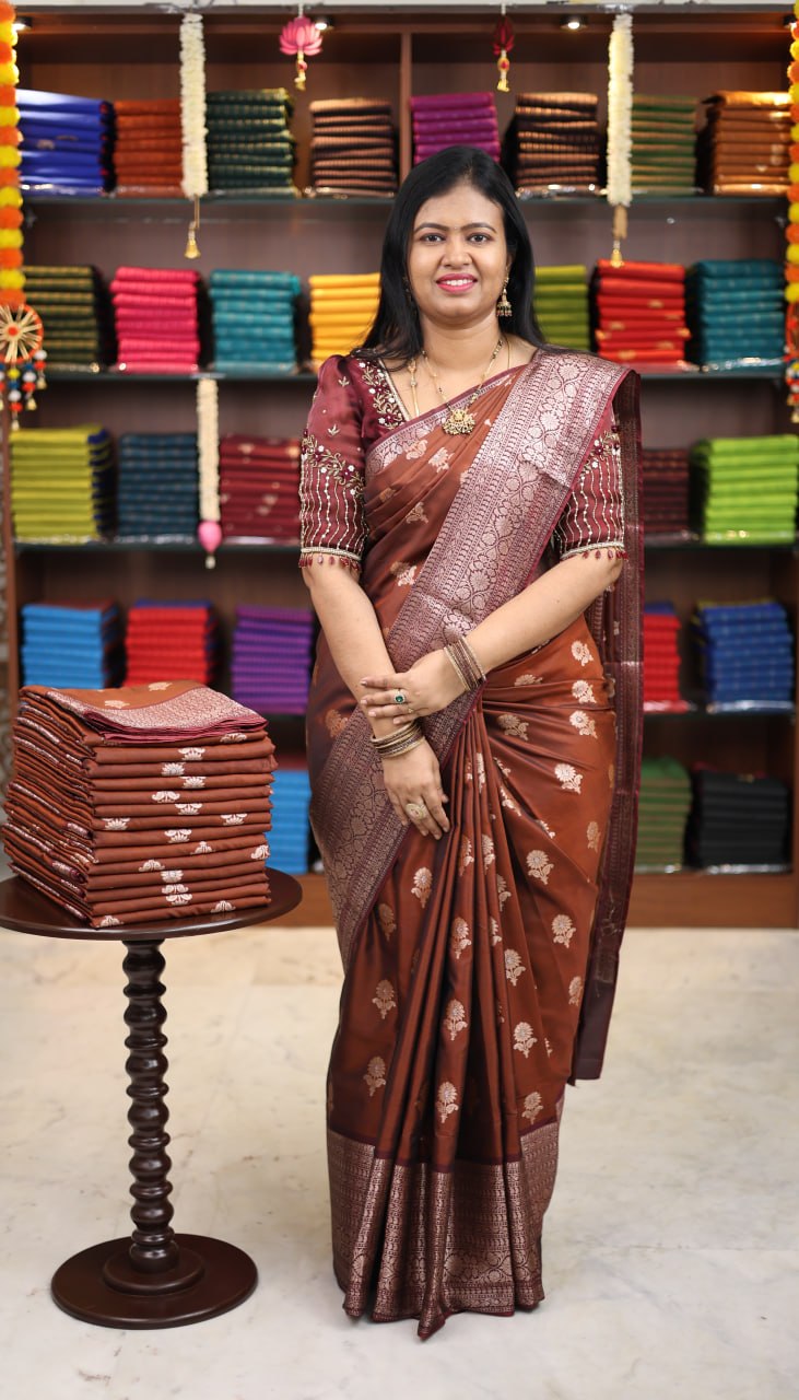 Banarasi Gadwal soft silk saree